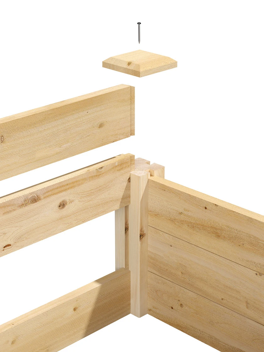 3-Tier Pine Raised Garden Bed, 4'x12' - Image 5