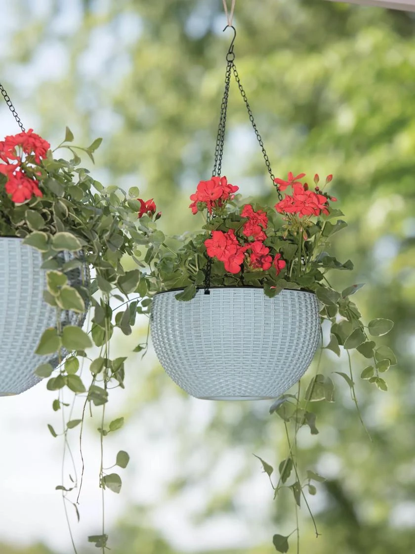 Weave Self-Watering Hanging Basket, 10"