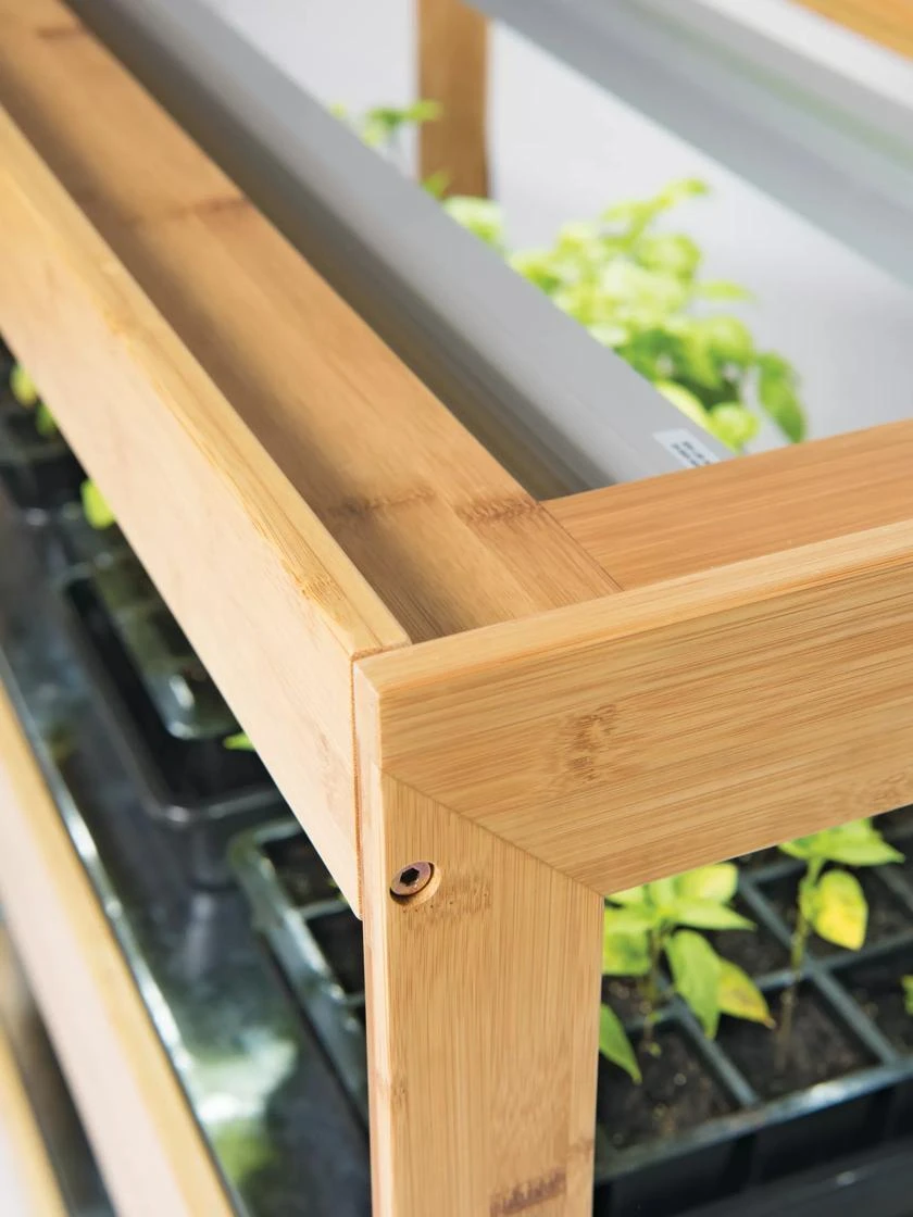 Bamboo Display LED Grow Light Garden - Image 4