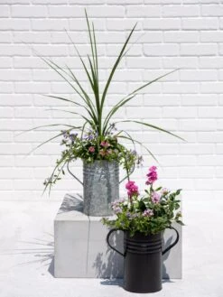 Metal Bucket Planters