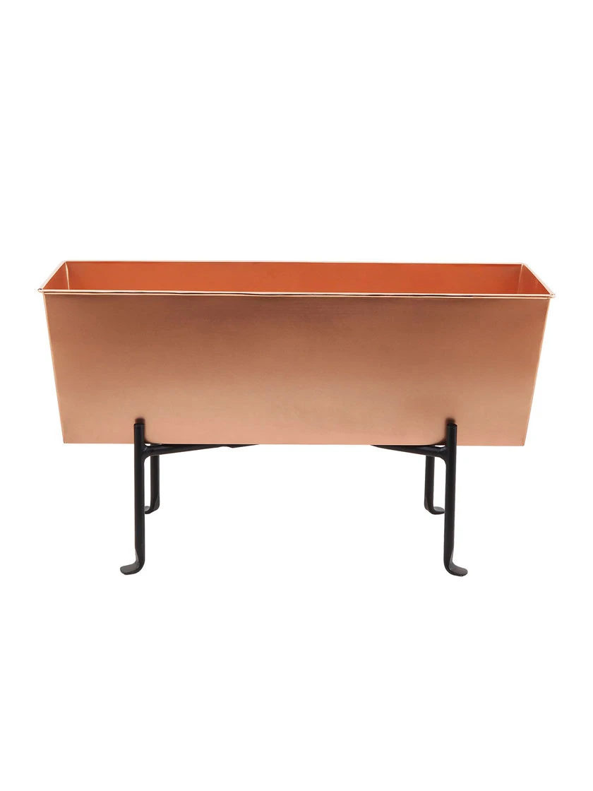 Achla Designs Copper Flower Box With Folding Stand - Image 2